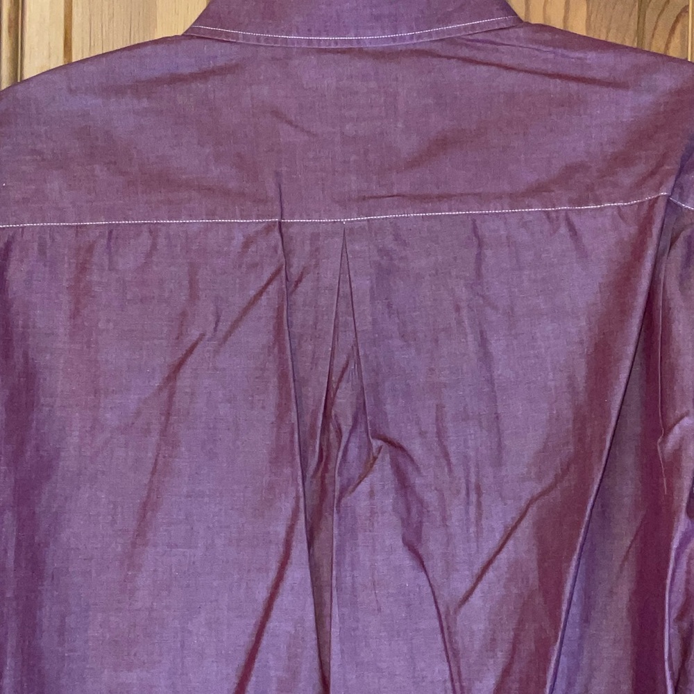 Yves Saint Laurent Men's Deep Red Dress Shirt 15.5 - Picture 10 of 10